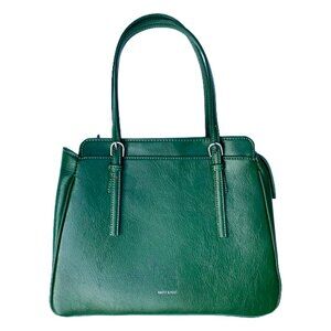 Matt & Nat Kelly Vegan Leather Satchel Shoulder Bag in Mural Green